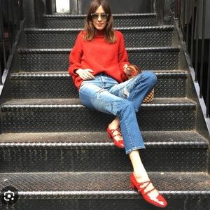 Carel KINA Red patent leather Mary Janes pumps 37.5